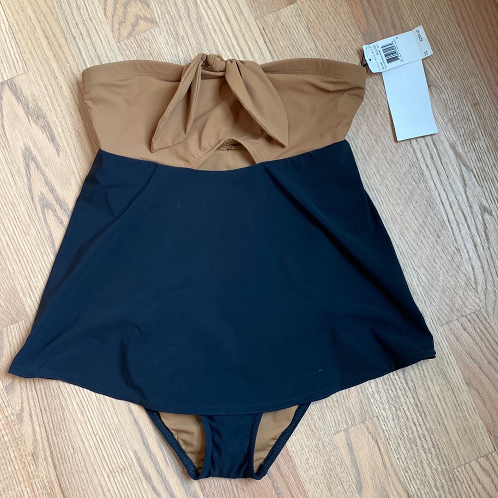 NWT Karla Colletto grace bandeau swim dress.